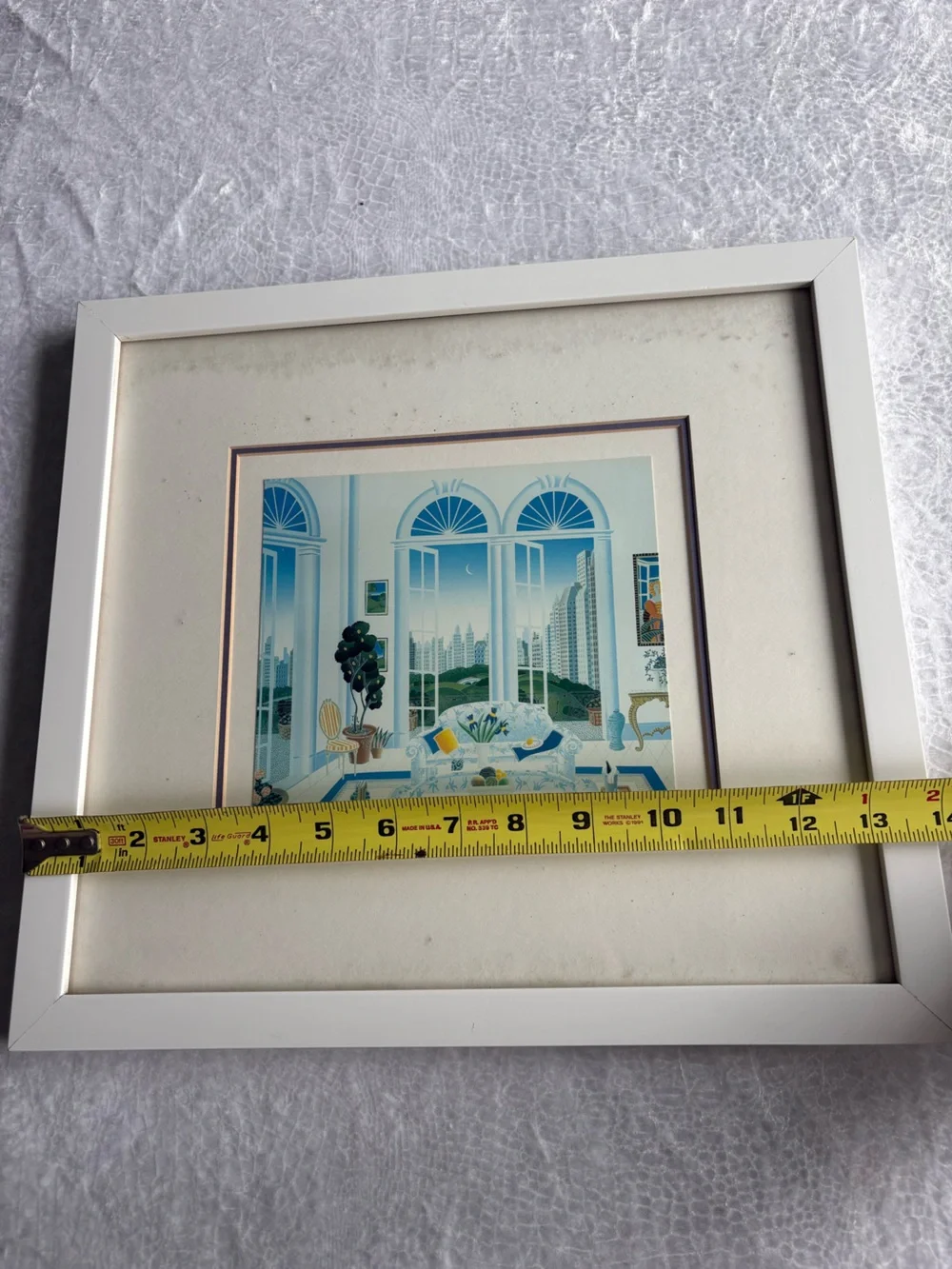 Thomas McKnight White Framed Coastal Window Artwork